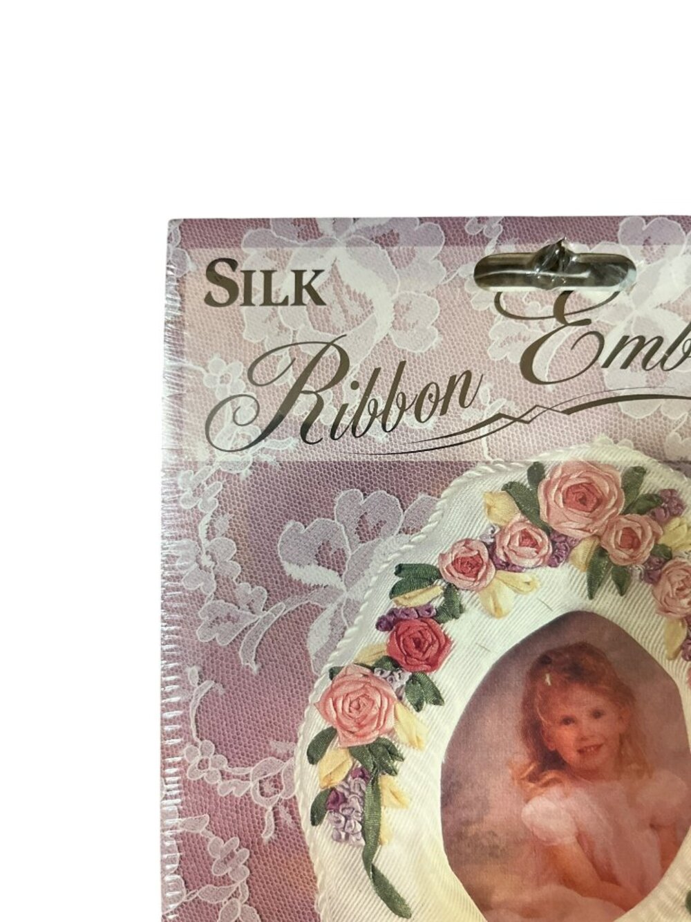 Vintage Bucilla Silk Ribbon Embroidery Kit Memories Abloom Frame 1995 NEW - Picture 3 of 9